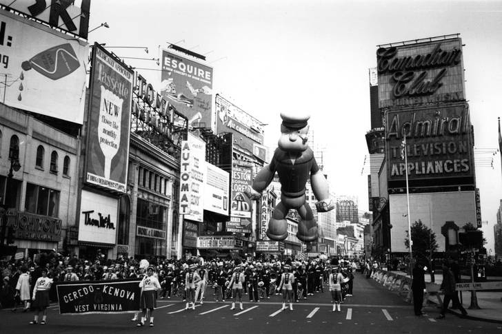 NYC, 1961—Popeye in the parade<br>